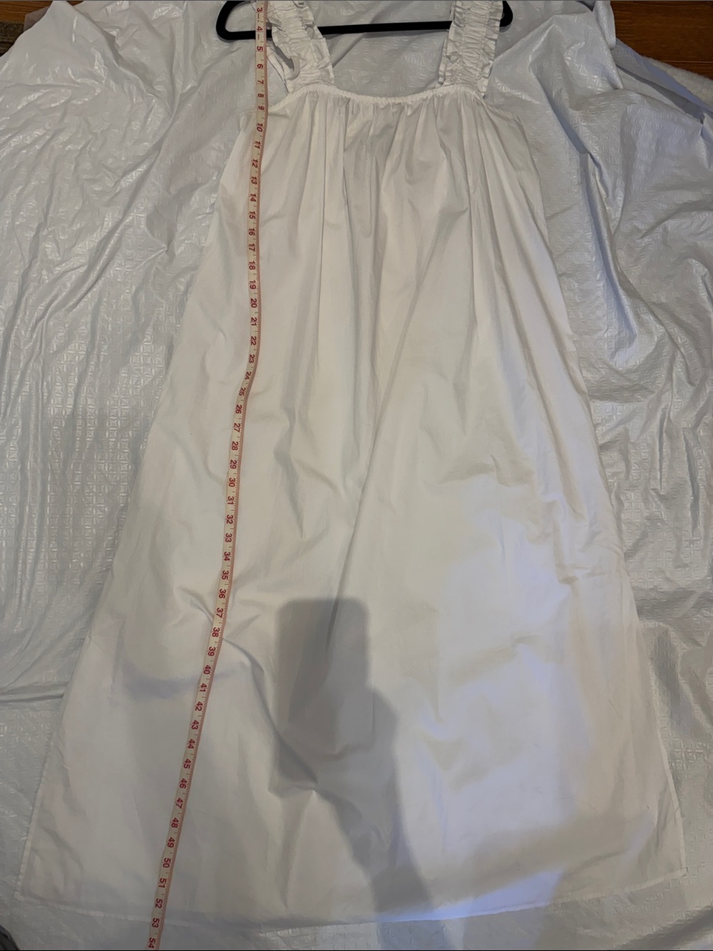 White Ruffle-Strap Maxi Dress - Picture 6 of 11